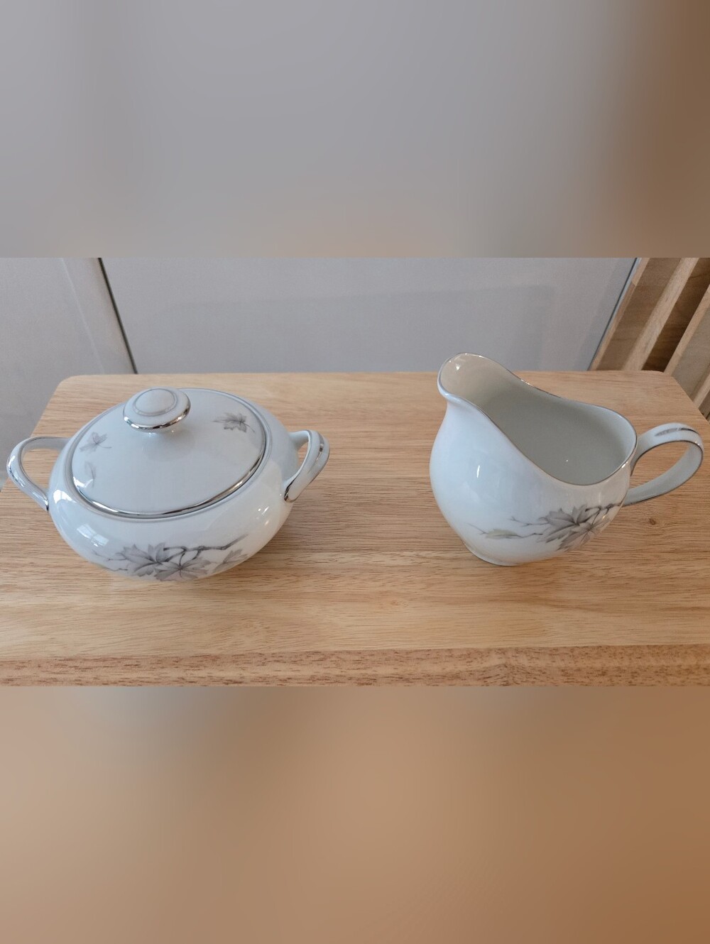 Vintage Sone China Sugar And Creamer Set 1960's Euc